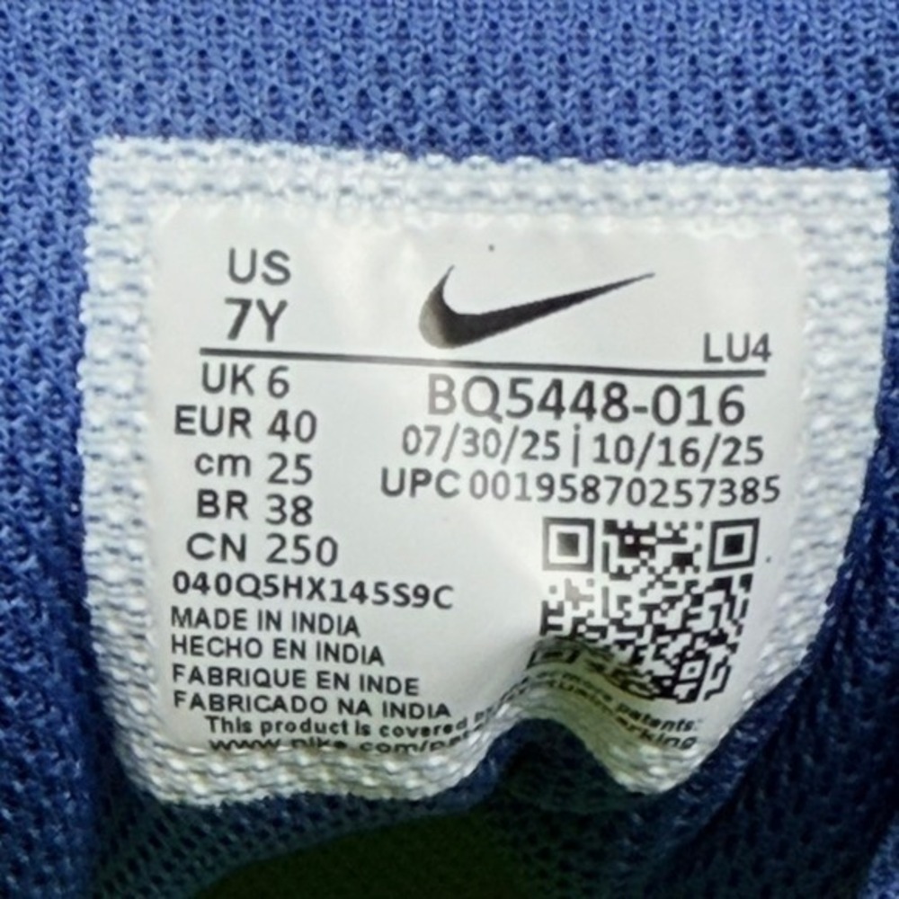 Nike Court Borough Low 2 Midnight Navy Wolf Grey Volt BQ5448-016 7Y Womens 8.5 - Picture 6 of 16